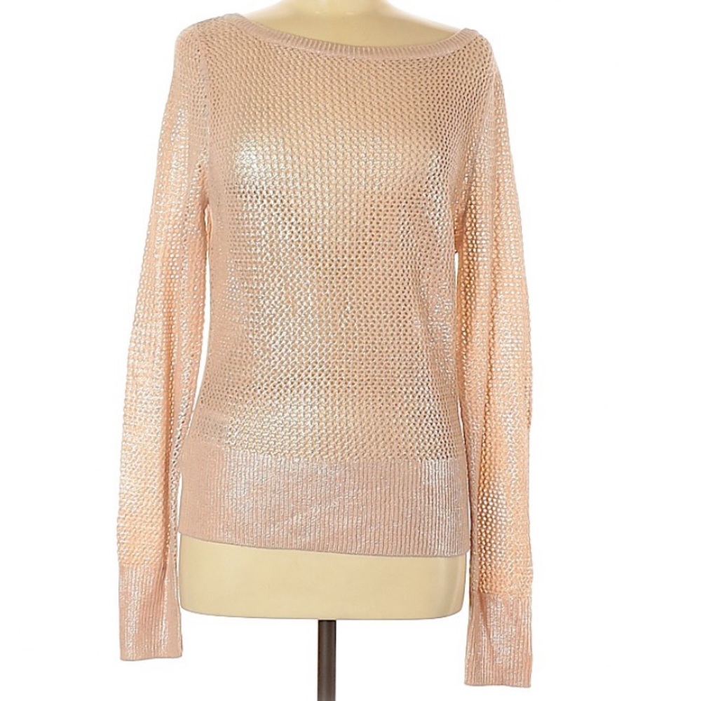BCBG maxzaria, pastel pink with silver metallic